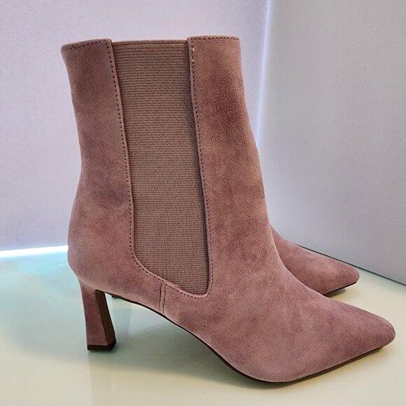 Mauve Suede Ankle Boots Charles by Charles David - Picture 6 of 7